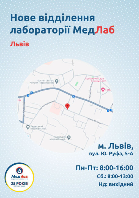 Нове відділення «МедЛаб» вже працює у Львові!
